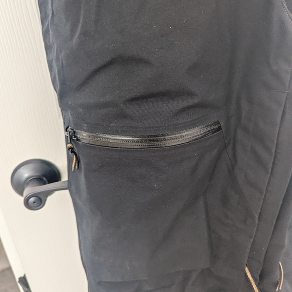 THE NORTH FACE Women's Ceptor Ski Snowboard Pants Bibs Large Black Tan - Picture 5 of 16